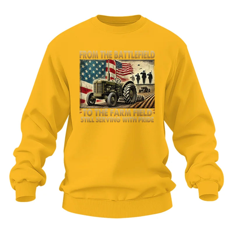 Veteran Farmer From The Battlefield To The Farm Field 1 - Unisex Heavy Blend™ Crewneck Sweatshirt