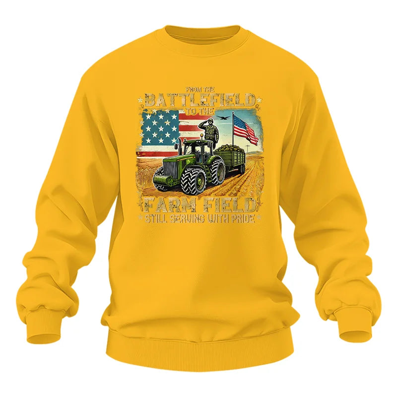 Veteran Farmer From The Battlefield To The Farm Field 2 - Unisex Heavy Blend™ Crewneck Sweatshirt