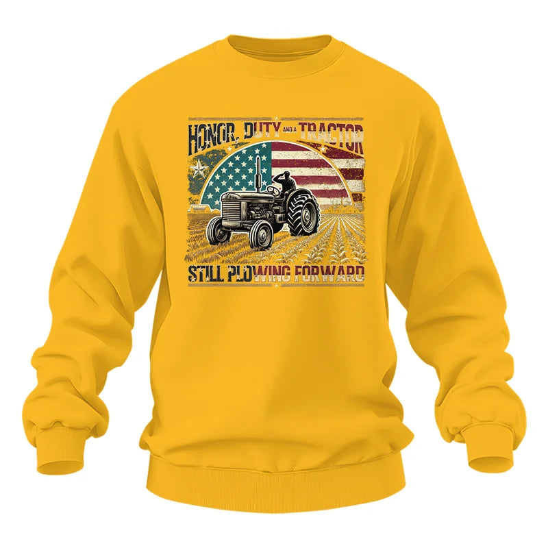 Veteran Farmer Honor Duty And A Tractor 1 - Unisex Heavy Blend™ Crewneck Sweatshirt