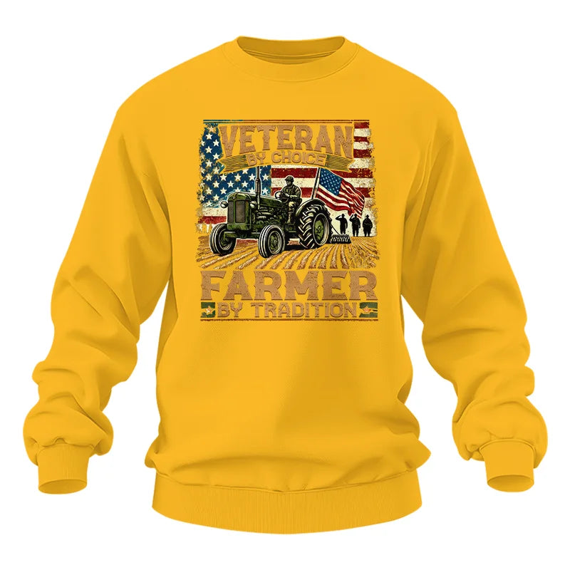 Image of Veteran Farmer Veteran By Choice_Farmer By Tradition - Unisex Heavy Blend™ Crewneck Sweatshirt