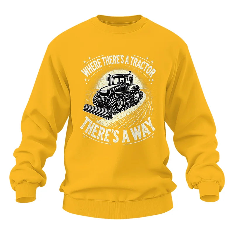 Image of Where There's A Tractor There's A Way 1 - Unisex Heavy Blend™ Crewneck Sweatshirt