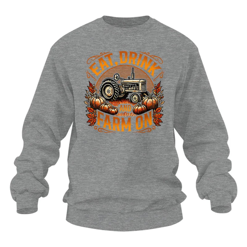 Eat Drink and Farm On 2 - Unisex Heavy Blend™ Crewneck Sweatshirt