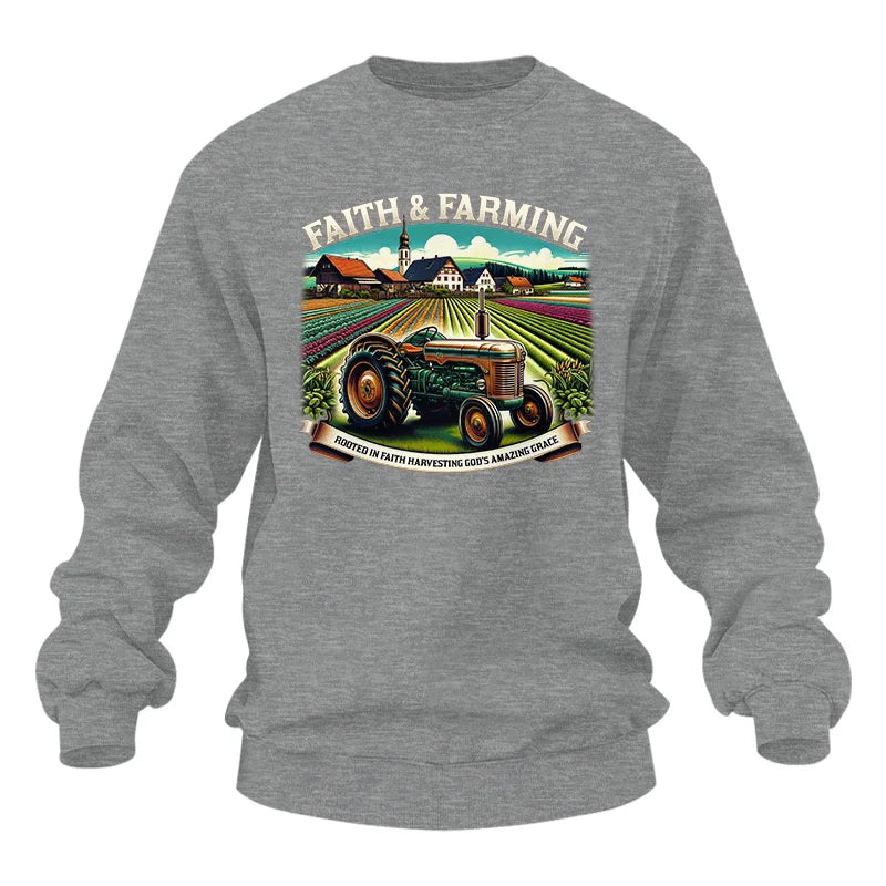 Image of Faith And Farming 4 - Unisex Heavy Blend™ Crewneck Sweatshirt