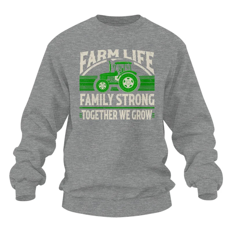 Farm life Family Strong_Together We grow - Unisex Heavy Blend™ Crewneck Sweatshirt