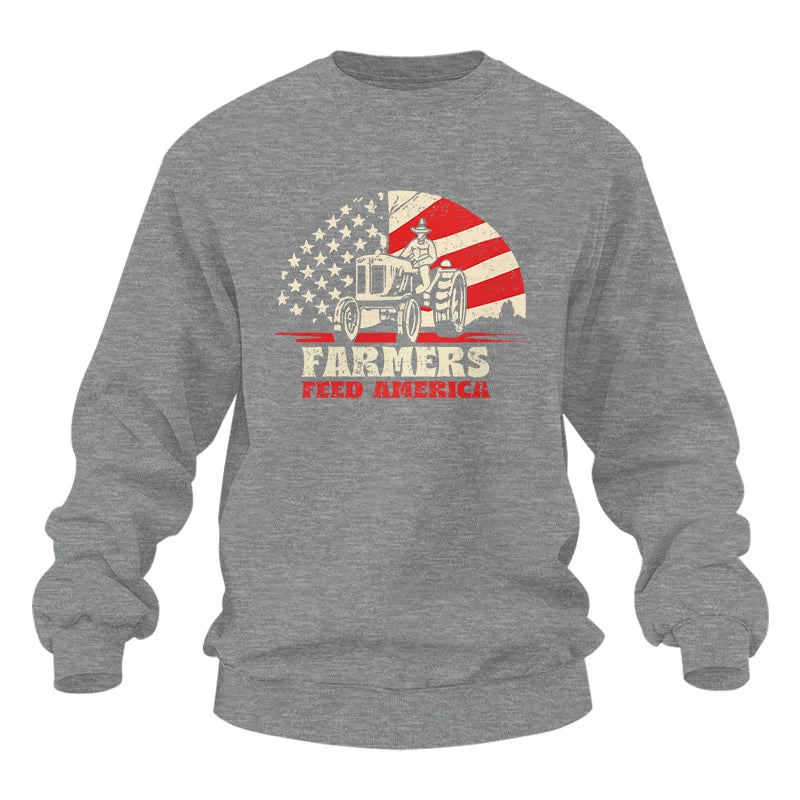 Farmers Feed America Support Farmers - Unisex Heavy Blend™ Crewneck Sweatshirt