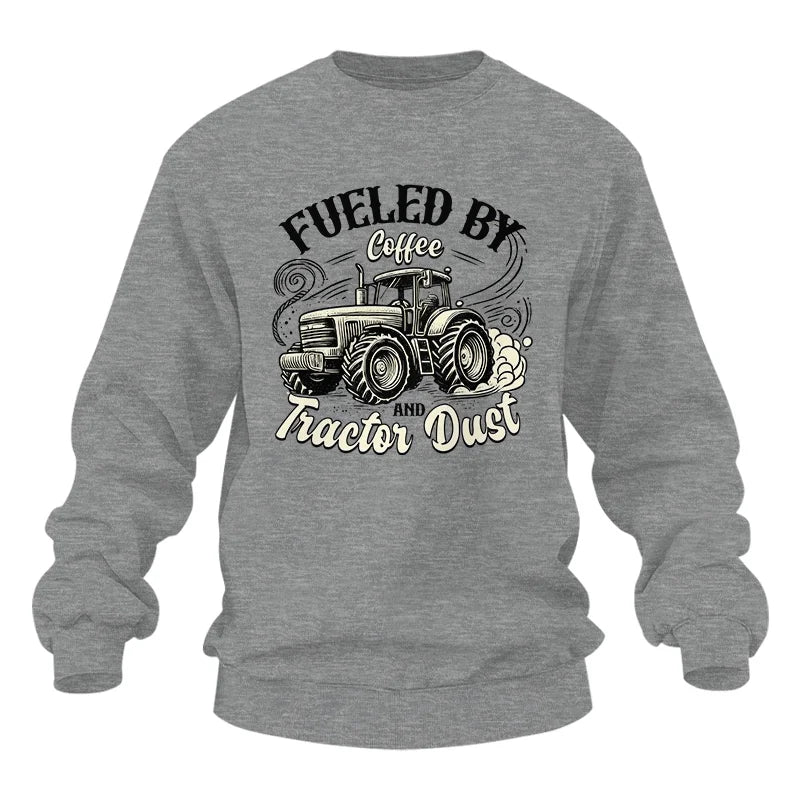 Image of Fueled By Coffee And Tractor Dust 2 - Unisex Heavy Blend™ Crewneck Sweatshirt