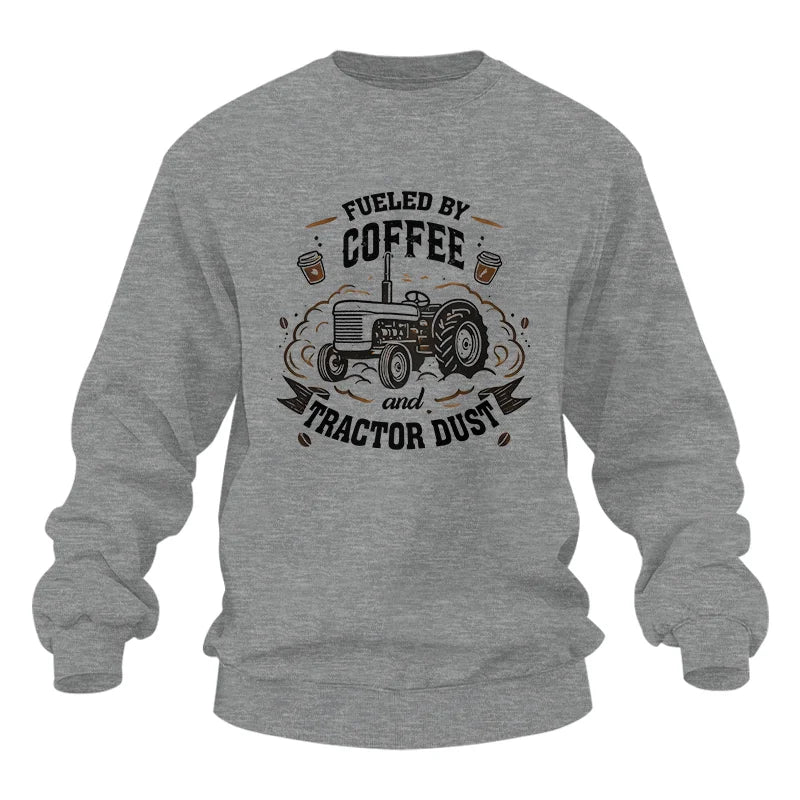 Fueled By Coffee And Tractor Dust - Unisex Heavy Blend™ Crewneck Sweatshirt