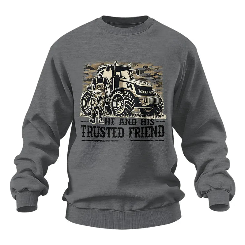 He and His Trusted Friend - Unisex Heavy Blend™ Crewneck Sweatshirt