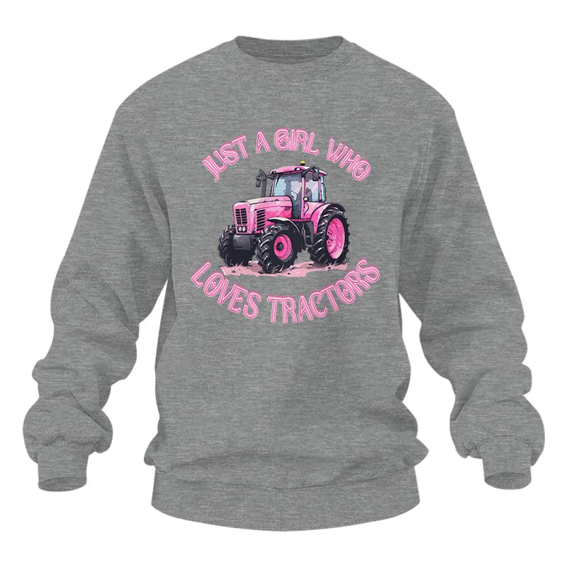 Just A Girl Who Loves Tractors 1 - Unisex Heavy Blend™ Crewneck Sweatshirt