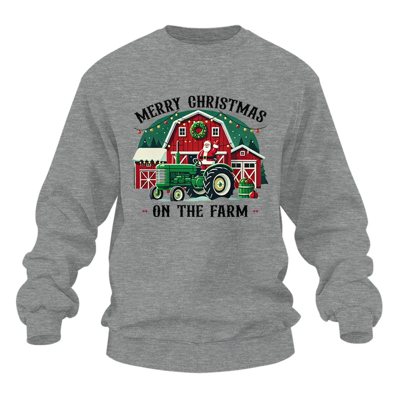 Merry Christmas On The Farm 1 - Unisex Heavy Blend™ Crewneck Sweatshirt