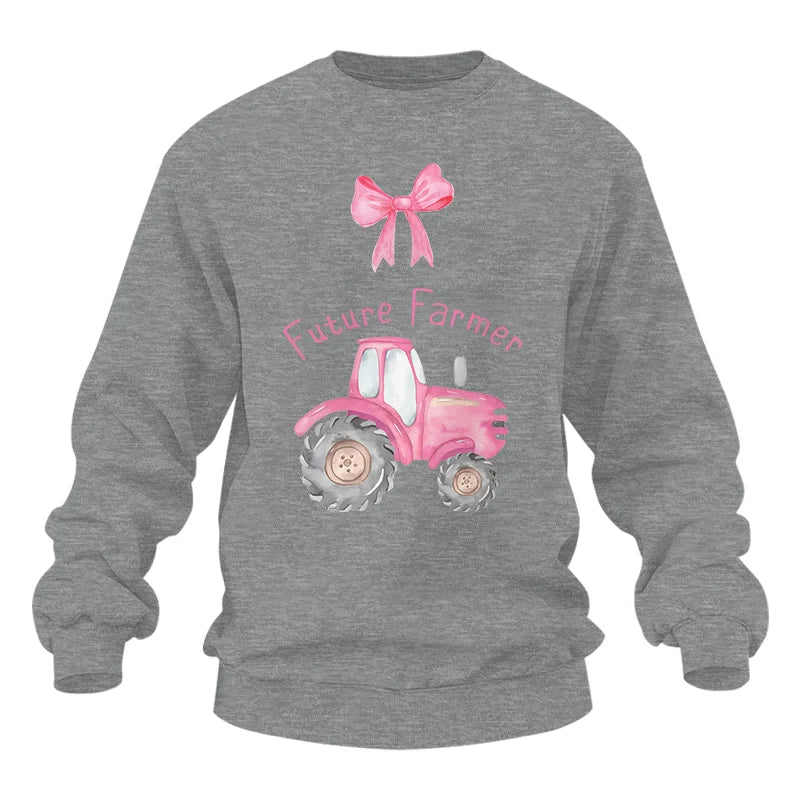 Pink Tractor For Future Farmer - Unisex Heavy Blend™ Crewneck Sweatshirt