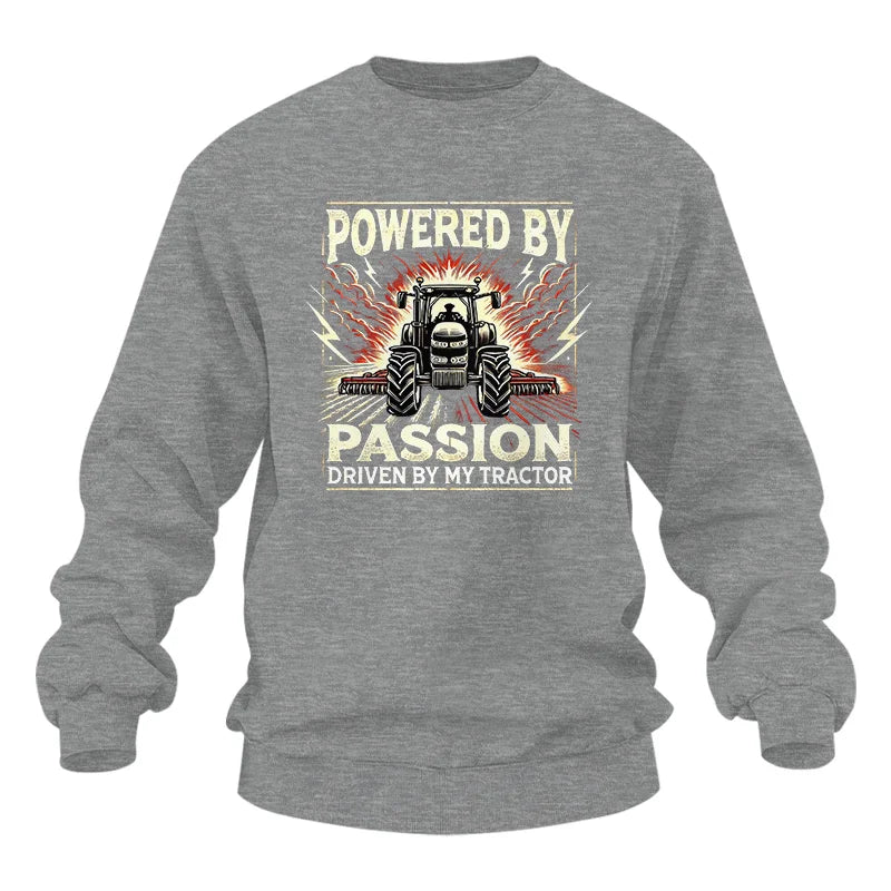 Powered By Passion Driven By My Tractor 4 - Unisex Heavy Blend™ Crewneck Sweatshirt