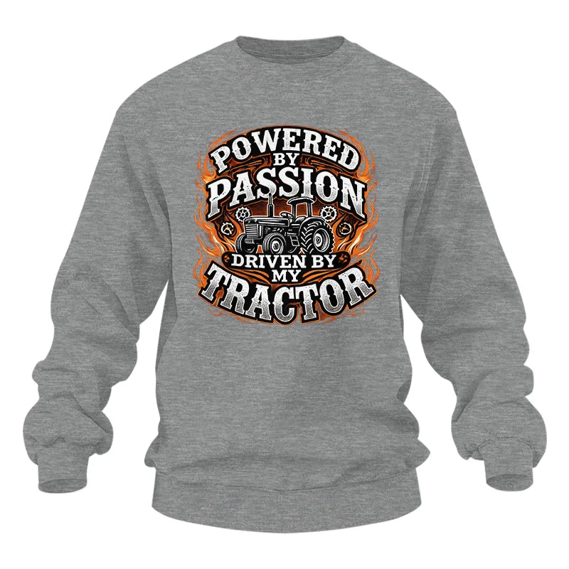 Powered By Passion Driven By My Tractor 5 - Unisex Heavy Blend™ Crewneck Sweatshirt