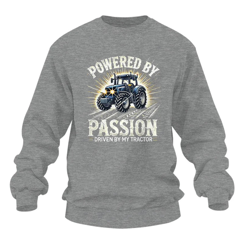 Powered By Passion Driven By My Tractor - Unisex Heavy Blend™ Crewneck Sweatshirt