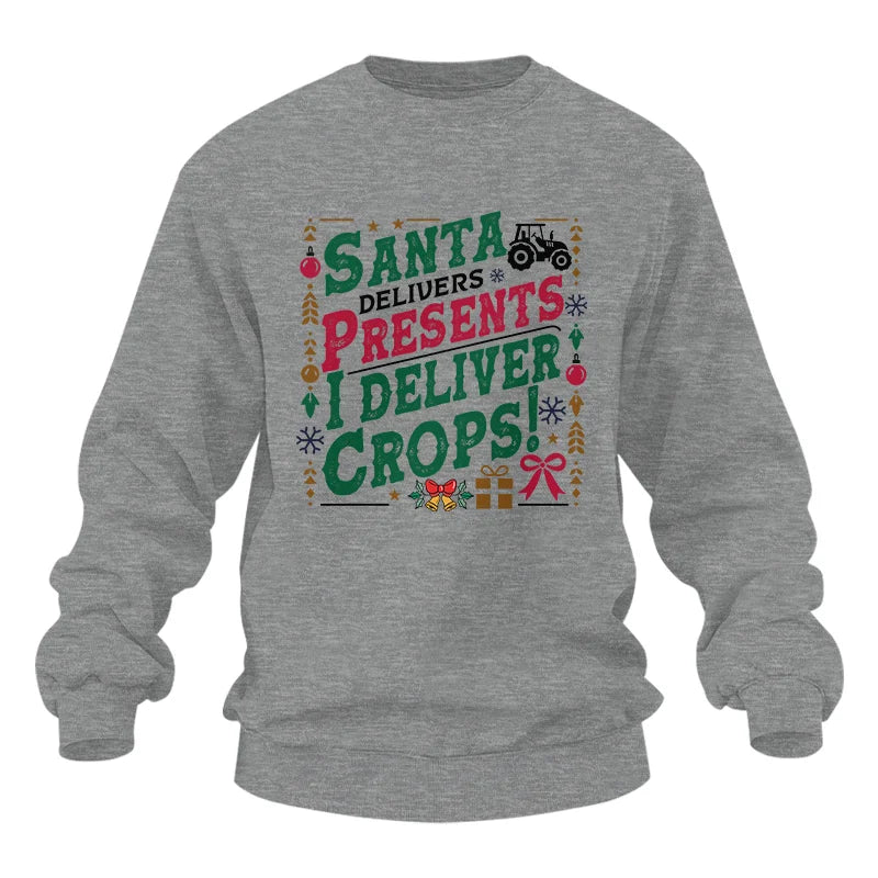 Santa Deliver Present I Deliver Crops! - Unisex Heavy Blend™ Crewneck Sweatshirt