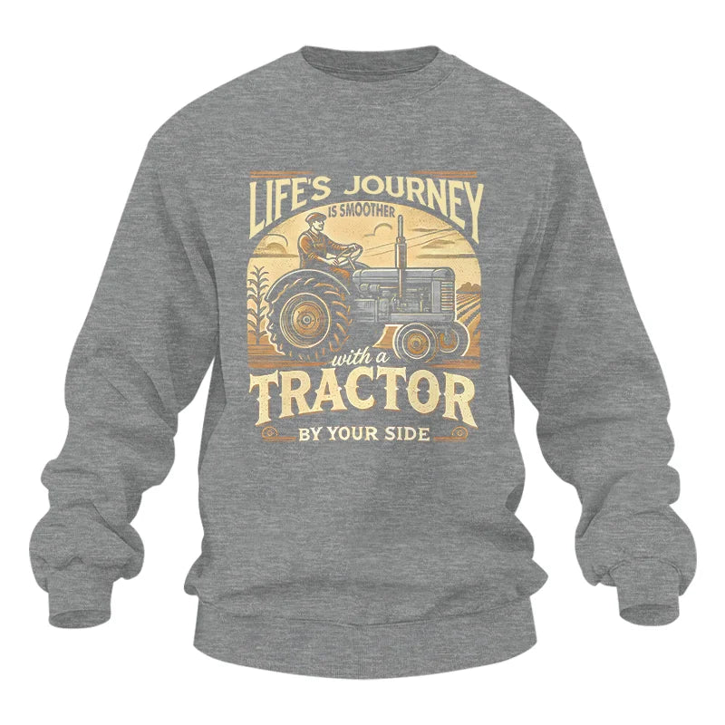 Image of Smoother With A Tractor By Your Side - Unisex Heavy Blend™ Crewneck Sweatshirt