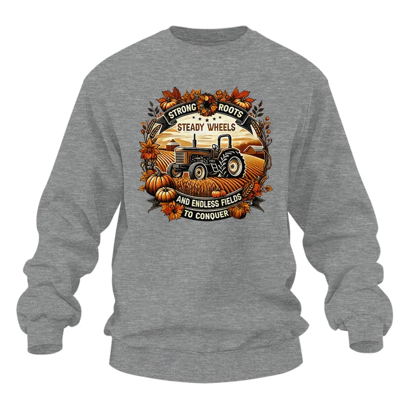 Thanksgiving Farmer Endless Fields To Conquer 1 - Unisex Heavy Blend™ Crewneck Sweatshirt