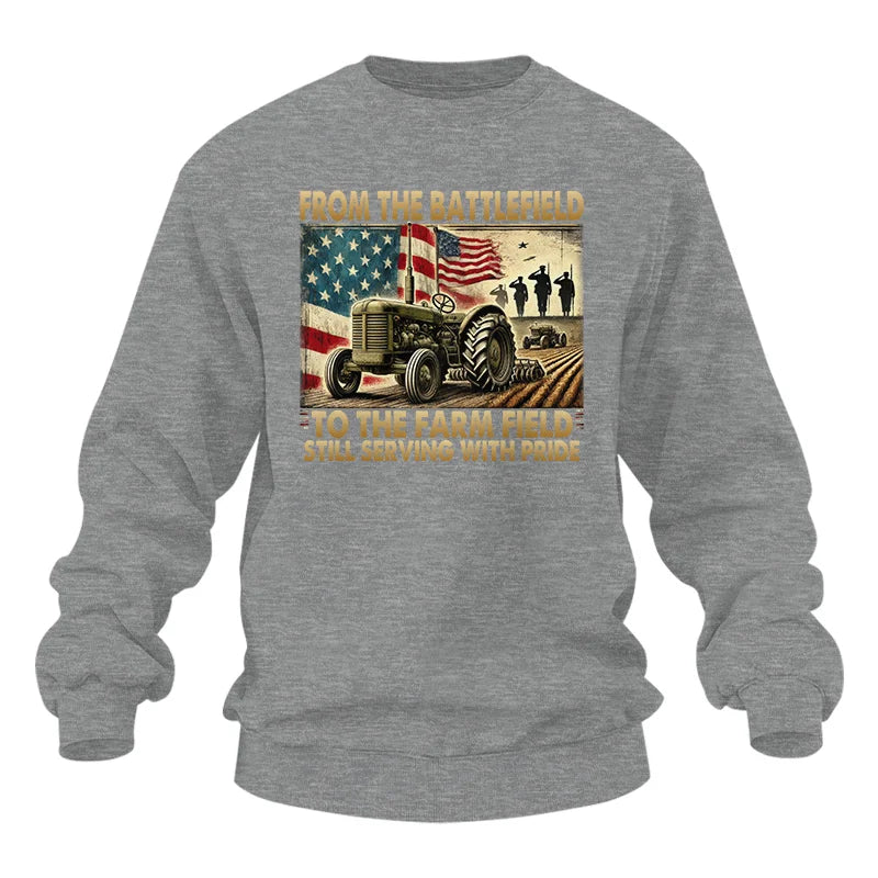 Veteran Farmer From The Battlefield To The Farm Field 1 - Unisex Heavy Blend™ Crewneck Sweatshirt