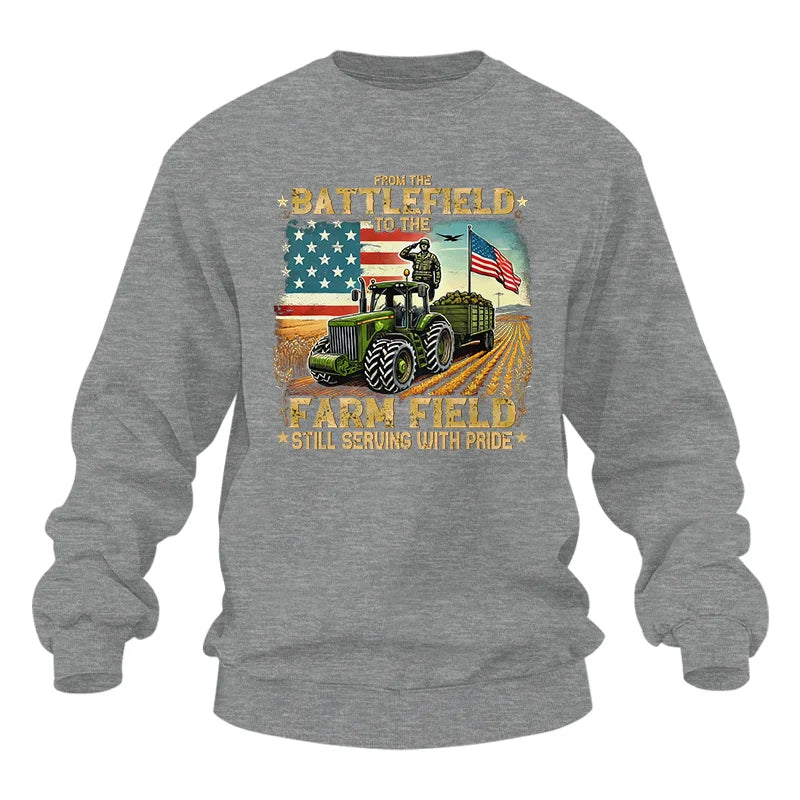 Veteran Farmer From The Battlefield To The Farm Field 2 - Unisex Heavy Blend™ Crewneck Sweatshirt