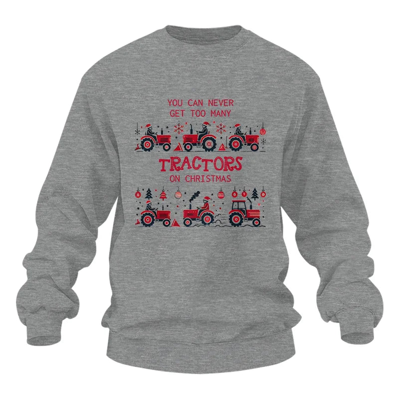 Image of You Can Never Get Too Many Tractors On Christmas 2 - Unisex Heavy Blend™ Crewneck Sweatshirt