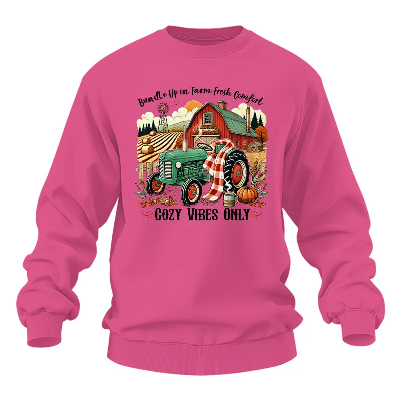 Image of Bundle Up in Farm Fresh Comfort_Cozy Vibes Only - Unisex Heavy Blend™ Crewneck Sweatshirt