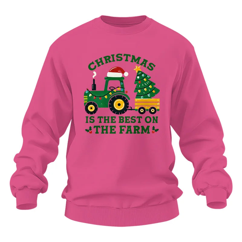 Image of Christmas Is The Best On The Farm - Unisex Heavy Blend™ Crewneck Sweatshirt