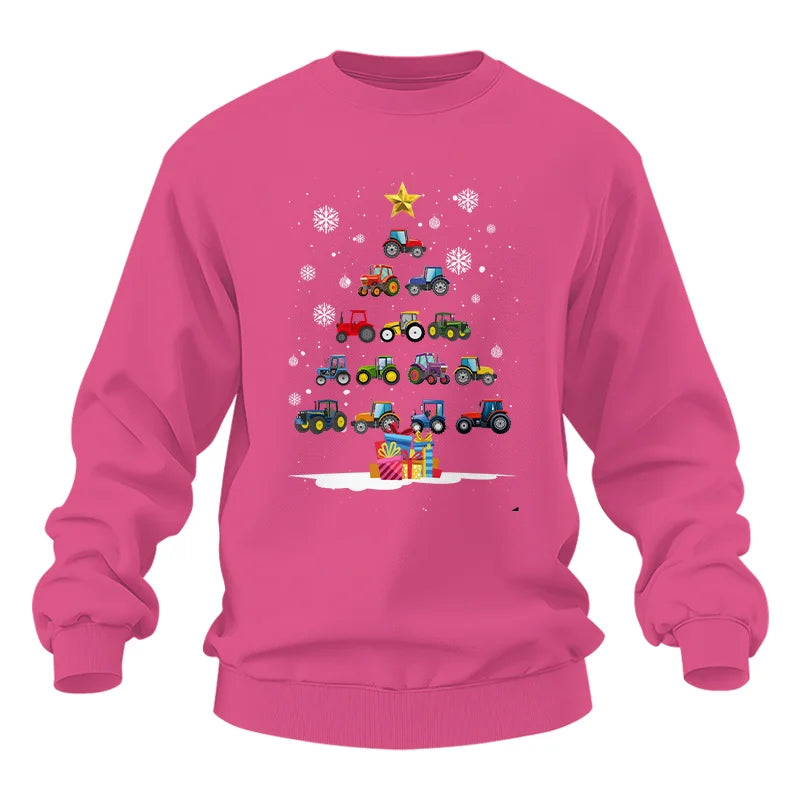 Christmas Tractor Tree - Unisex Heavy Blend™ Crewneck Sweatshirt