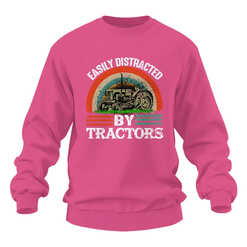 Easily Distracted By Tractors - Unisex Heavy Blend™ Crewneck Sweatshirt