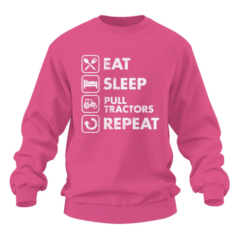 Eat Sleep Pull Tractors Repeat - Unisex Heavy Blend™ Crewneck Sweatshirt