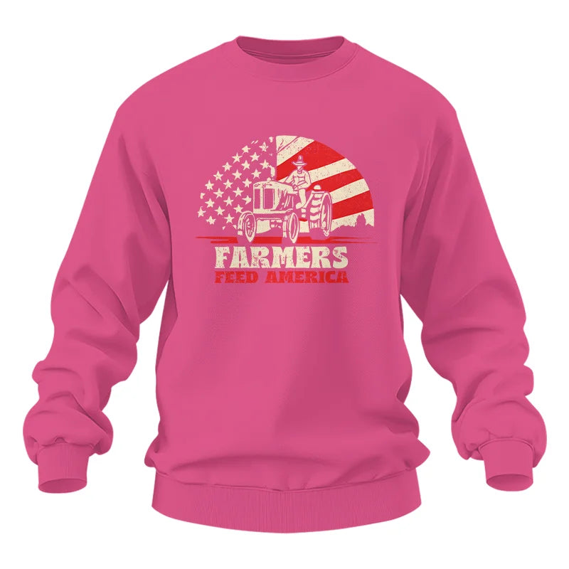 Image of Farmers Feed America Support Farmers - Unisex Heavy Blend™ Crewneck Sweatshirt