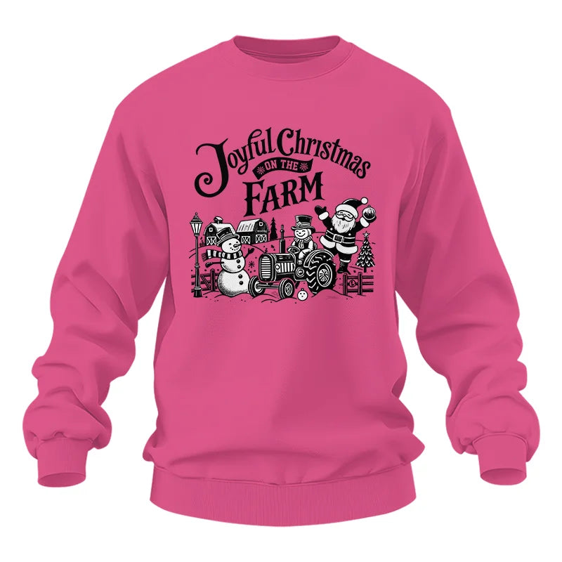 Joyful Christmas On The Farm 1 - Unisex Heavy Blend™ Crewneck Sweatshirt