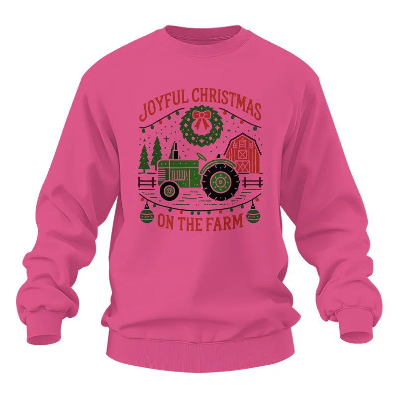 Joyful Christmas On The Farm 3 - Unisex Heavy Blend™ Crewneck Sweatshirt