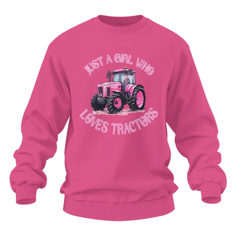 Just A Girl Who Loves Tractors 1 - Unisex Heavy Blend™ Crewneck Sweatshirt