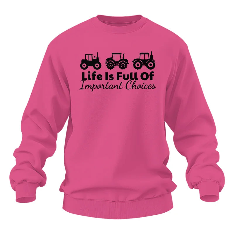 Image of Life Is Full Of Important Choices 19 - Unisex Heavy Blend™ Crewneck Sweatshirt