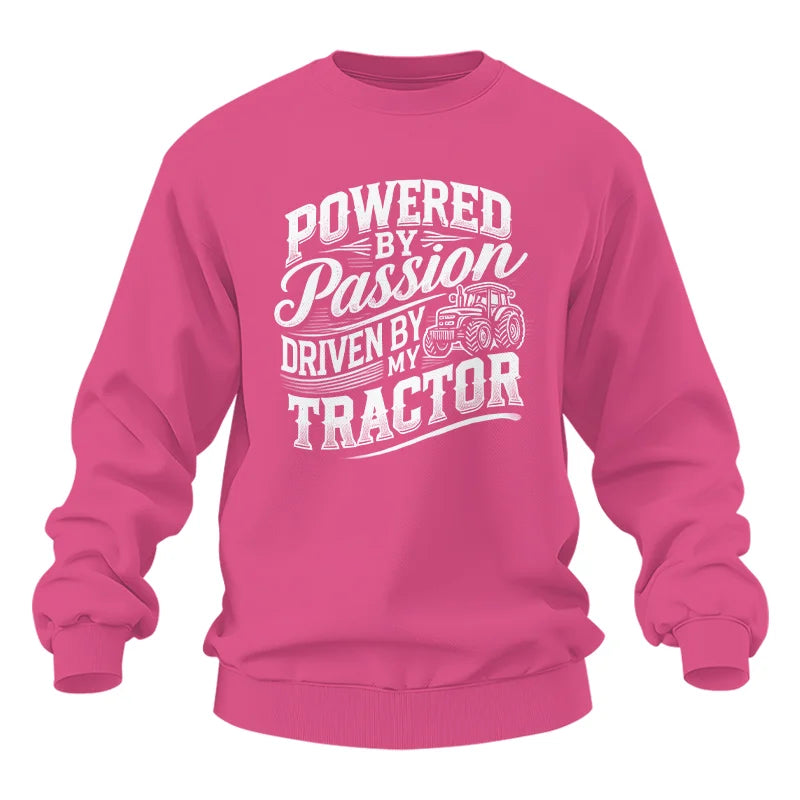 Powered By Passion Driven By My Tractor 2 - Unisex Heavy Blend™ Crewneck Sweatshirt