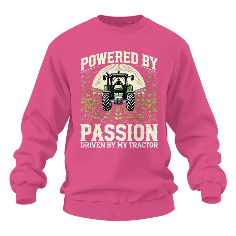 Image of Powered By Passion Driven By My Tractor 3 - Unisex Heavy Blend™ Crewneck Sweatshirt