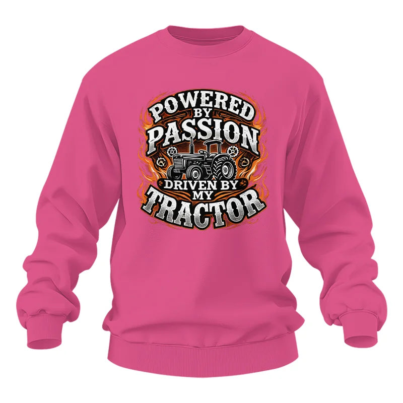 Image of Powered By Passion Driven By My Tractor 5 - Unisex Heavy Blend™ Crewneck Sweatshirt