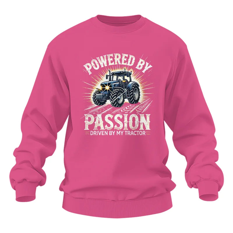 Powered By Passion Driven By My Tractor - Unisex Heavy Blend™ Crewneck Sweatshirt