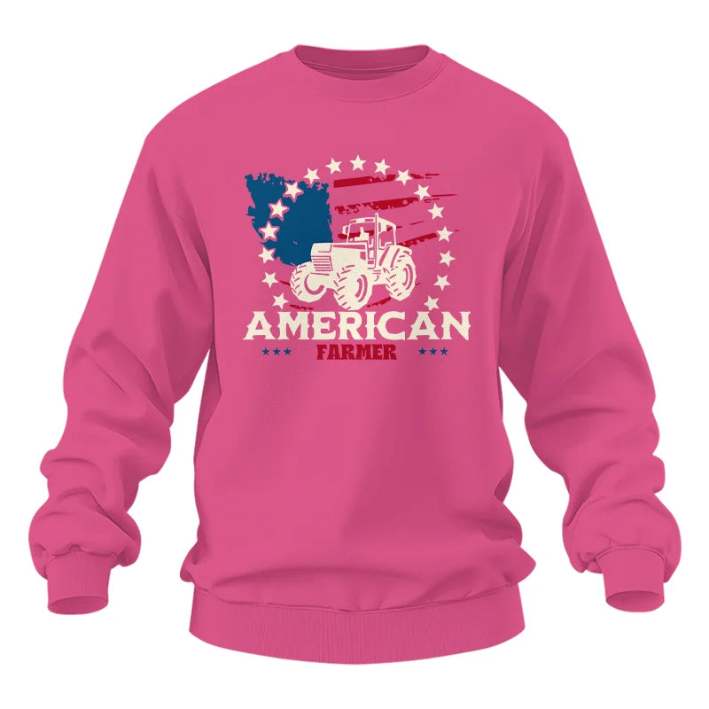 Image of Proud To Be An American Farmer Citizen Veteran - Unisex Heavy Blend™ Crewneck Sweatshirt