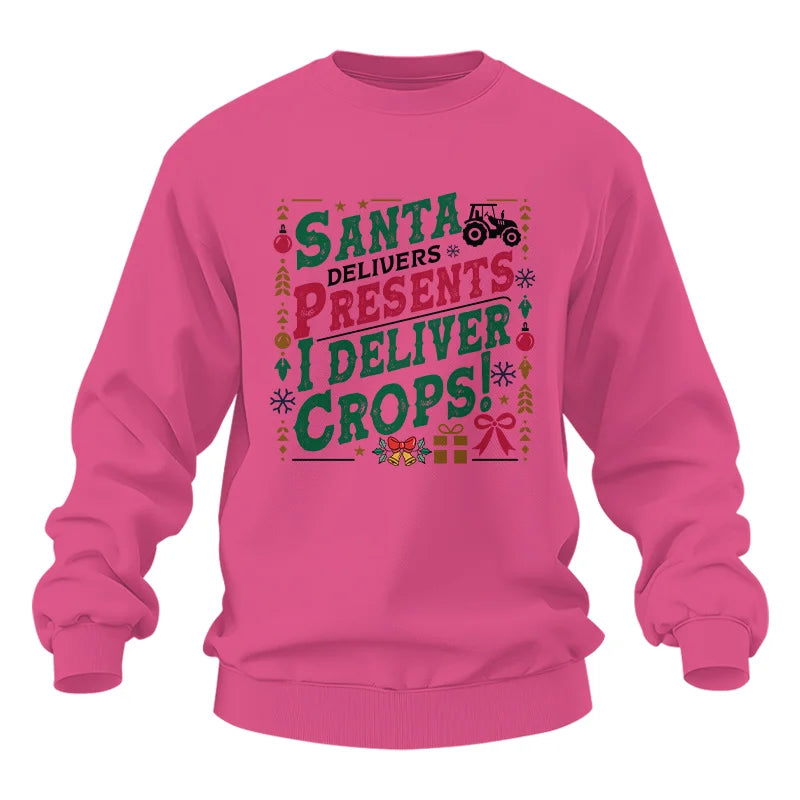 Santa Deliver Present I Deliver Crops! - Unisex Heavy Blend™ Crewneck Sweatshirt