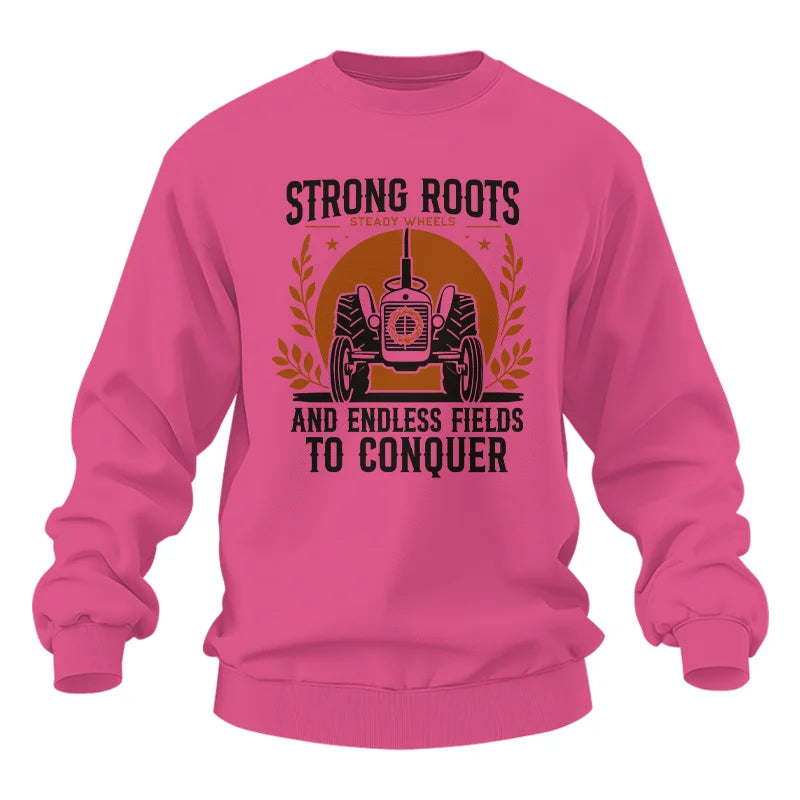 Image of Thanksgiving Farmer Endless Fields To Conquer 4 - Unisex Heavy Blend™ Crewneck Sweatshirt