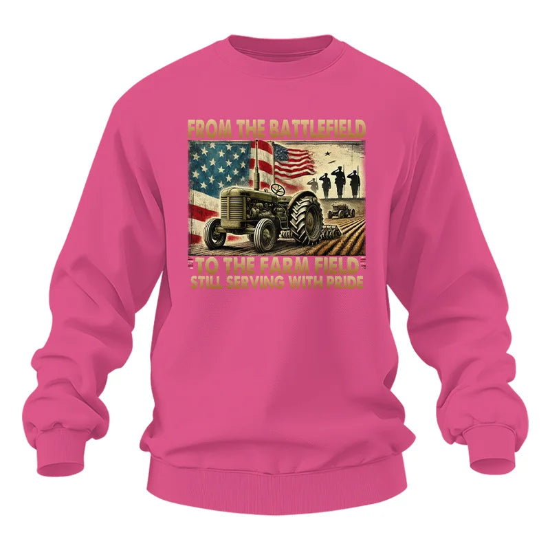 Veteran Farmer From The Battlefield To The Farm Field 1 - Unisex Heavy Blend™ Crewneck Sweatshirt