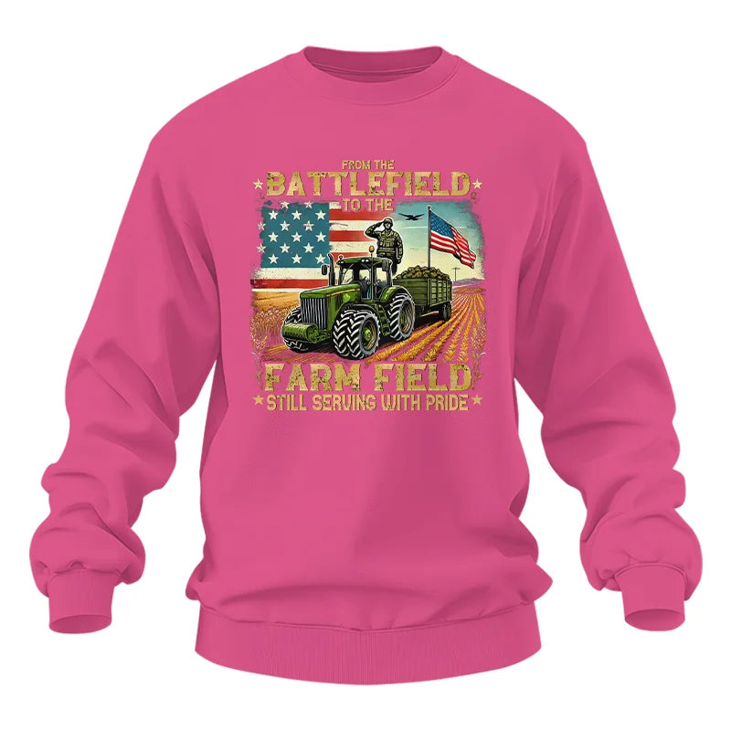 Veteran Farmer From The Battlefield To The Farm Field 2 - Unisex Heavy Blend™ Crewneck Sweatshirt