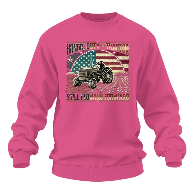 Veteran Farmer Honor Duty And A Tractor 1 - Unisex Heavy Blend™ Crewneck Sweatshirt