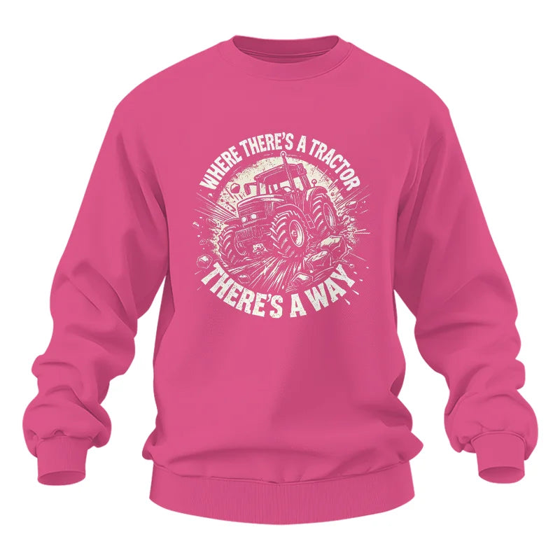 Image of Where There's A Tractor There's A Way 2 - Unisex Heavy Blend™ Crewneck Sweatshirt