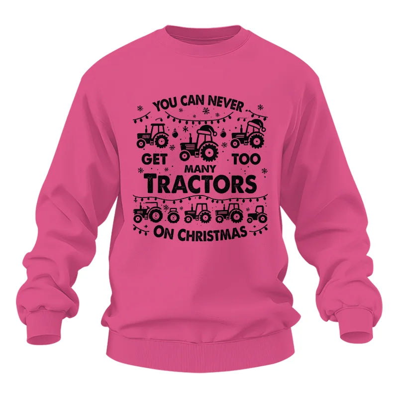 Image of You Can Never Get Too Many Tractors On Christmas - Unisex Heavy Blend™ Crewneck Sweatshirt