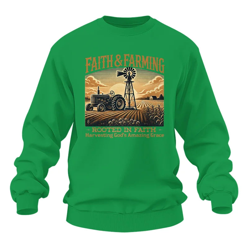 Image of Faith And Farming 3 - Unisex Heavy Blend™ Crewneck Sweatshirt