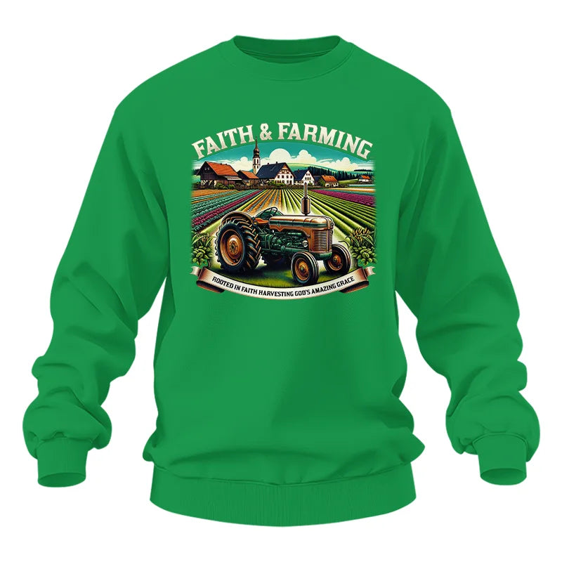 Image of Faith And Farming 4 - Unisex Heavy Blend™ Crewneck Sweatshirt