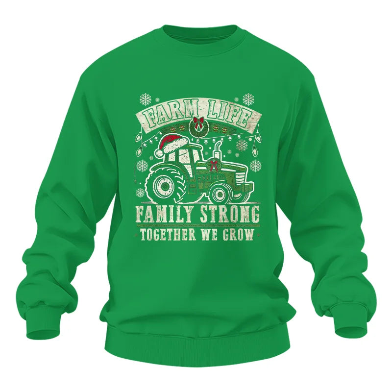 Image of Farm Life Family Strong Together We Grow - Unisex Heavy Blend™ Crewneck Sweatshirt