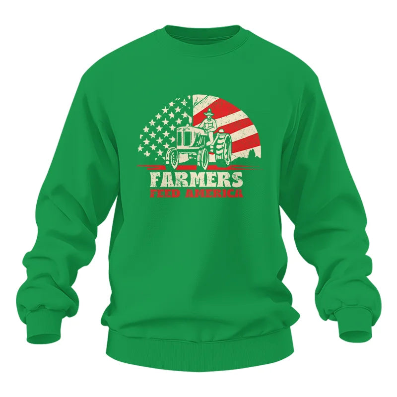 Farmers Feed America Support Farmers - Unisex Heavy Blend™ Crewneck Sweatshirt